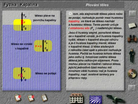 Zebra pre školy Fyzika je multimediálny výučbový program spracovaný v 17 kapitolách (obr. 2.