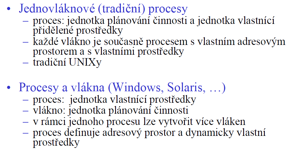 Proces a vlákna