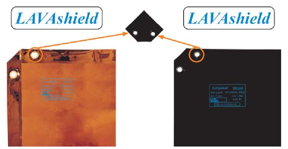 SVÁŘEČSKÉ PLACHTY LAVAshield: jsou šity KEVLAR vlákny s dvojitým stehovaním a mosaznými oky po celém obvodu. obj.číslo.