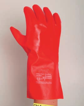 ALPHATEC TM Rukavice vyrobené Ansell Grip Technology, umožňují manipulaci s mokrými a kluzkými předměty při menší potřebné síle úchopu, chemicky odolné jako rukavice Sol Vex Ansell Grip Technology