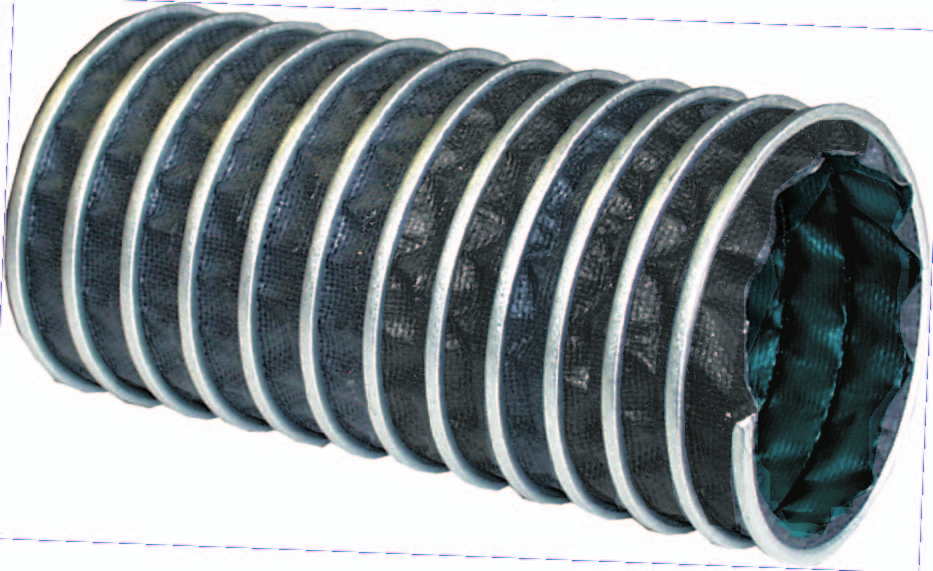 CLIP KEVLAR CL Kód Klipová hadice pro odsávání vzduchu pøi vysokých teplotách - C až +0 C Ocelová spirála typu "Clip" na vnìjší stranì pláštì Kevlarová tkanina jednostrannì impregnovaná silikonem -