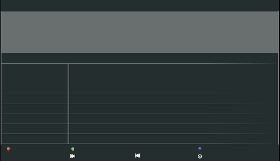 NABÍDKA NASTAVENÍ DIGITÁLNÍ TELEVIZE ELEKTRONICKÝ PROGRAMOVÝ PR VODCE (EPG) Stisknutím tla ítka EPG na dálkovém ovládání se zobrazí elektronický programový pr vodce. EPG poskytuje informace, nap.