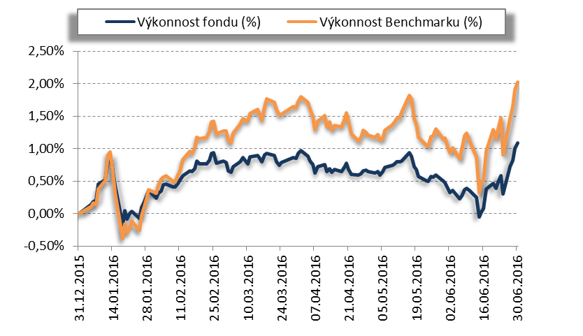 F. VÝVOJ HODNOTY PODÍLOVÉHO LISTU V ROZHODNÉM OBDOBÍ v grafické podobě; pokud investiční strategie investičního fondu sleduje nebo kopíruje určitý index nebo jiný finanční kvantitativně vyjádřený