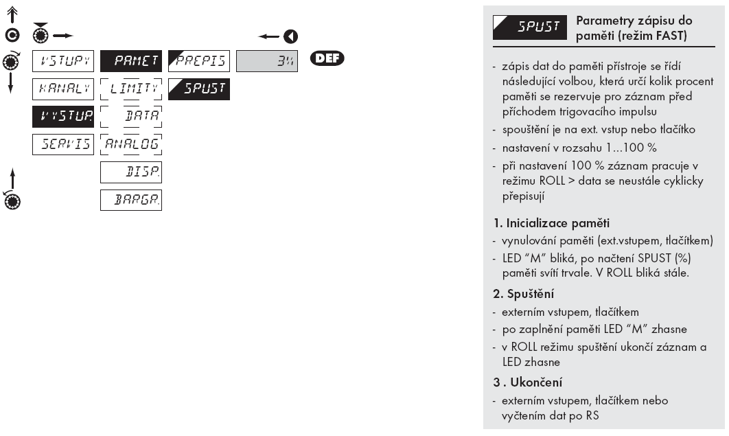 3.5.3. NASTAVENÍ ZÁZNAMU DAT