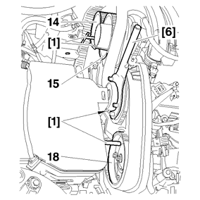 Motor : XFV Nastavení rozvodu Montáž Ověřit správné zajištění vačkových hřídelů a klikového hřídele. Ověřit, že se kladky a řemenice čerpadla chladicí kapaliny volně otáčejí (bez zadrhávání).