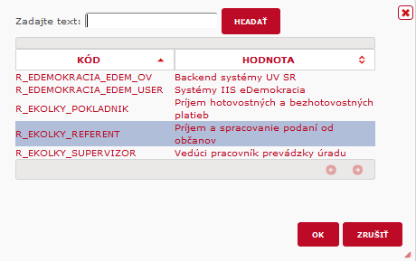 3.1 Žiadosť o registráciu zamestnanca OVM a vygenerovanie GRID kariet Na odoslanie formulára Žiadosť o registráciu zamestnanca OVM a vygenerovanie GRID kariet (Obr.