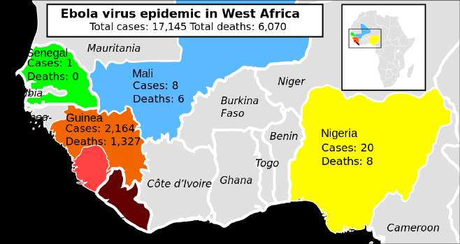 Epidemie Eboly v Západní Africe Datum: prosinec 2013