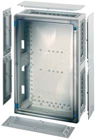 EYSTAR Prázdné skříně s průhlednými dveřmi Přístup má povolen a obsluhu smí provádět pouze elektrotechnik FP 0411 Vnitřní rozměry š 306 x v 486 x h 140 mm uzávěr dveří s ovládáním nástrojem se sadou