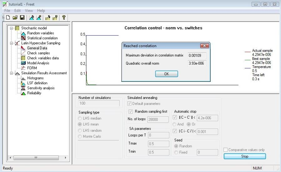 FReET tutorial zavádění korelace proběhne optimalizace pořadí pomocí simulovaného žíhání rozdíl