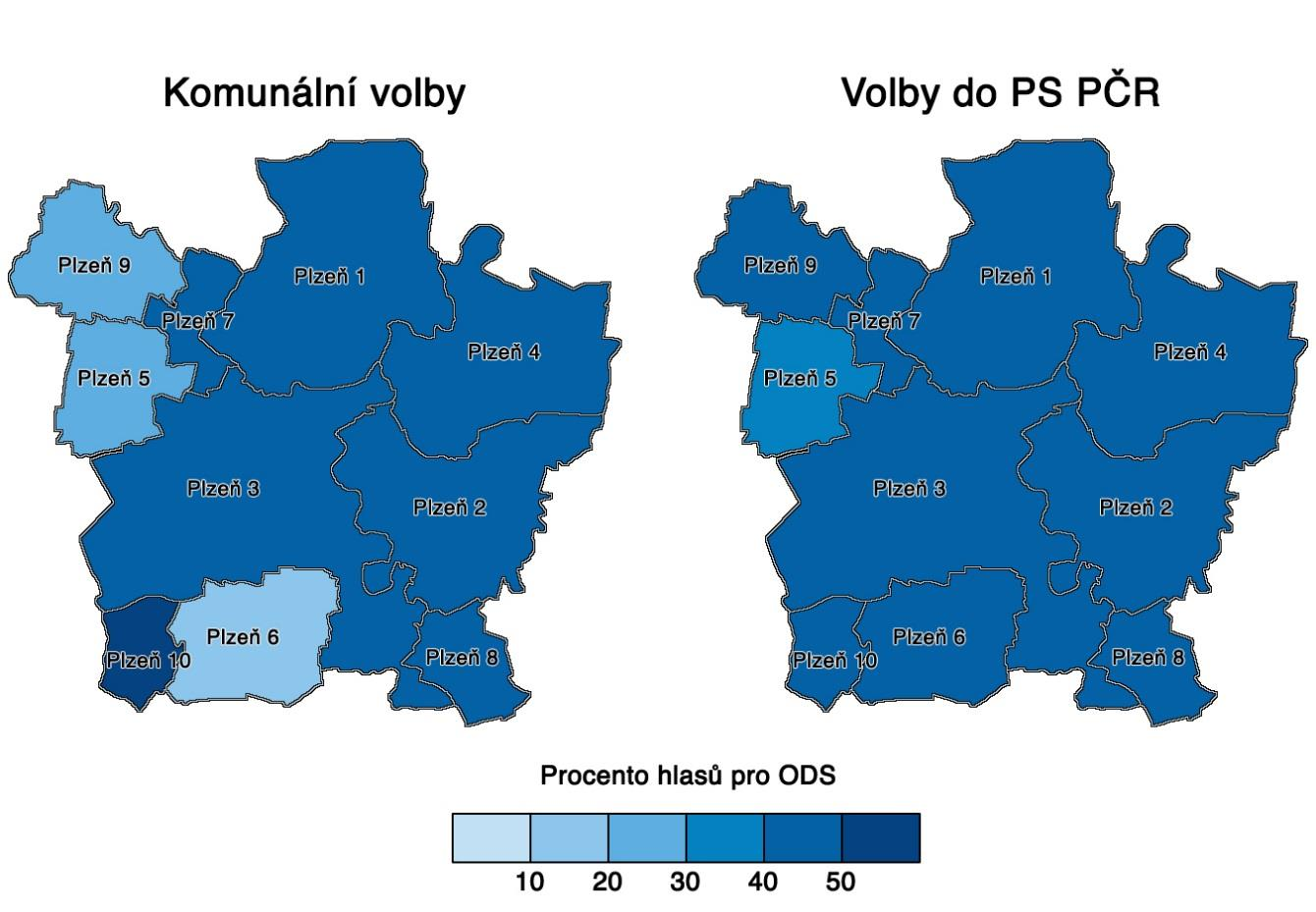 Mapa 3 - Volby 2006 Zdroj dat: Český statistický úřad Ve volbách do zastupitelstva města kandidovalo sedm politických subjektů.
