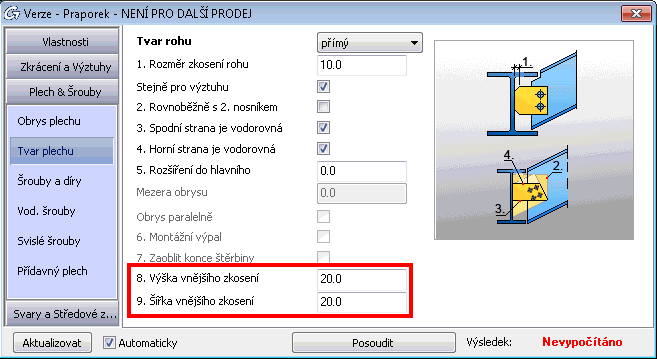 Přípoje 7: Nový přípoj pro šroubované spojení vaznic přesahem Advance Steel 2014 nabízí nové automatické přípoje pro připojení dvou vaznic na vazník pomocí šroubů na vaznici a na vazníku.