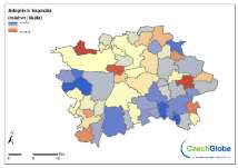 Hodnocení zranitelnosti Praha vlny horka Indikátor Datový zdroj Expozice Indikátor vln horka EURO CORDEX scénáře: referenční stav (1981-2010), scénáře RCP4.5 a RCP8.