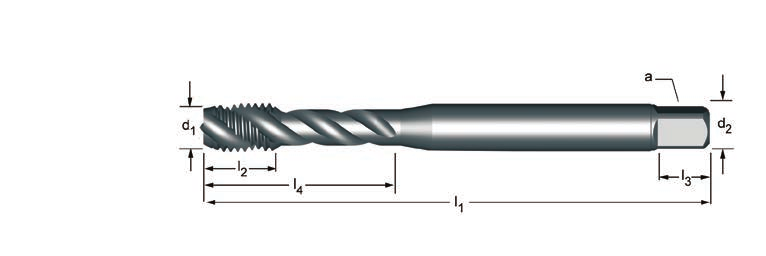 E783 M strojní závitník, šroubovice 45 E783 1.1 1.2 1.3 1.4 1.5 3.1 3.2 3.3 3.4 7.1 7.2 7.3 7.4 E783 E783 M3 - M20 l 1 l 2 d 2 l 3 l 4 P Ø a E783 M mm mm mm mm mm mm z mm 3 0.50 56 5 3.5 2.7 6 3 2.