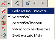 1 Volič trasy slouží pro výběr trasy, pro kterou jsou řezy tvořeny. 2 Metody vytváření výšek řezu metody, dle kterých jsou vybírána místa pro tvorbu příčných řezů.