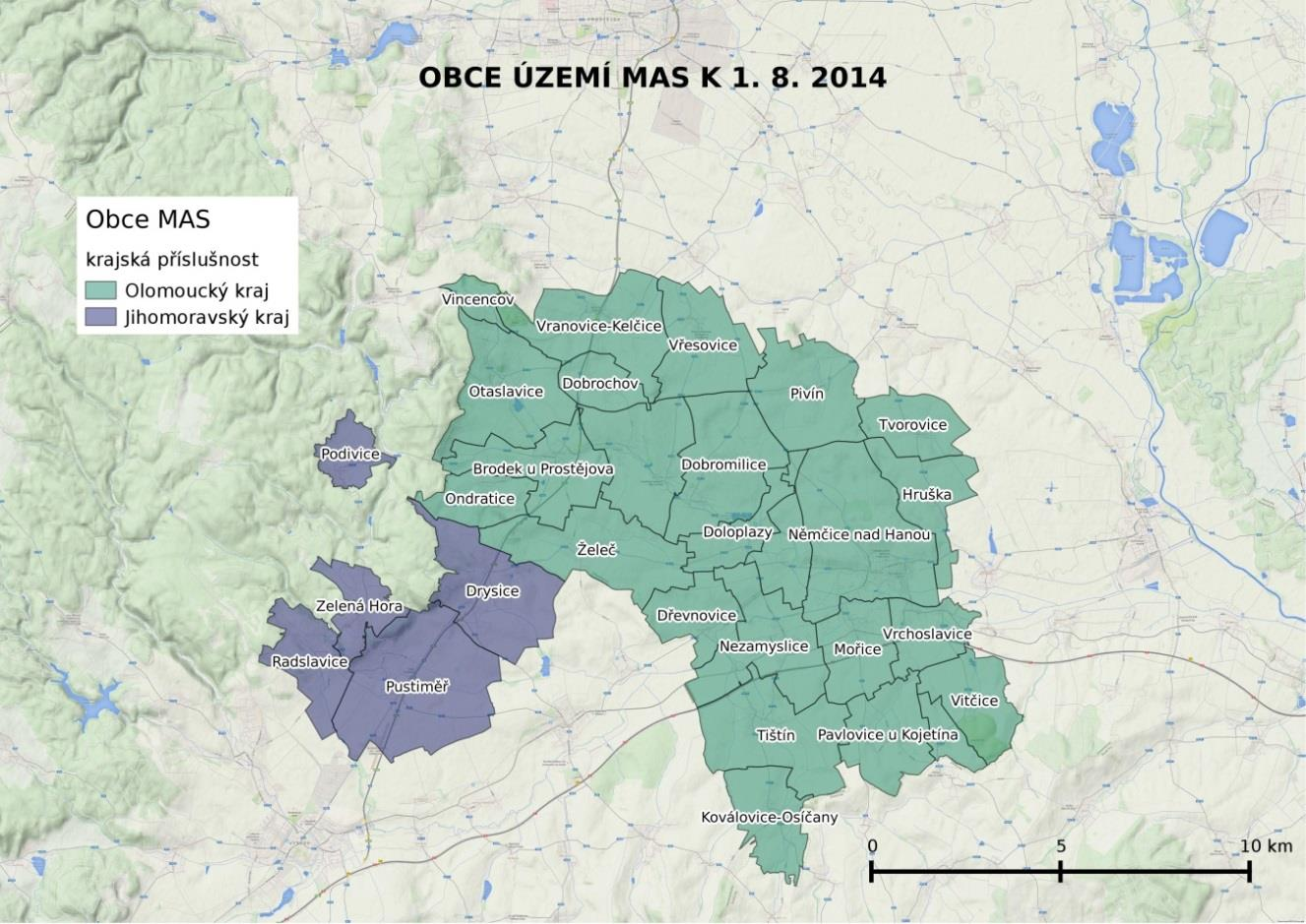 1 Úvod 1.1 Základní informace o MAS Na cestě k prosperitě Území místní akční sk