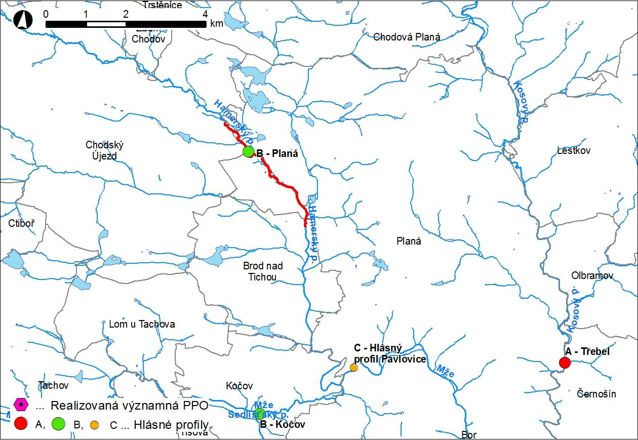 Obr. 1 Přehledná mapa řešeného území Obr.