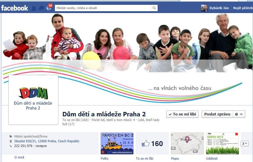 Internetové stránky DDM Praha 2 http://www.facebook.com/home.php#!