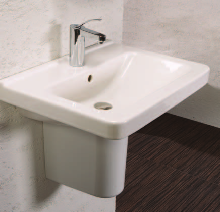 Keramický set CUBITO Čisto geometrické tvary vychádzajú z najmodernejších trendov v zariaďovaní kúpeľní.