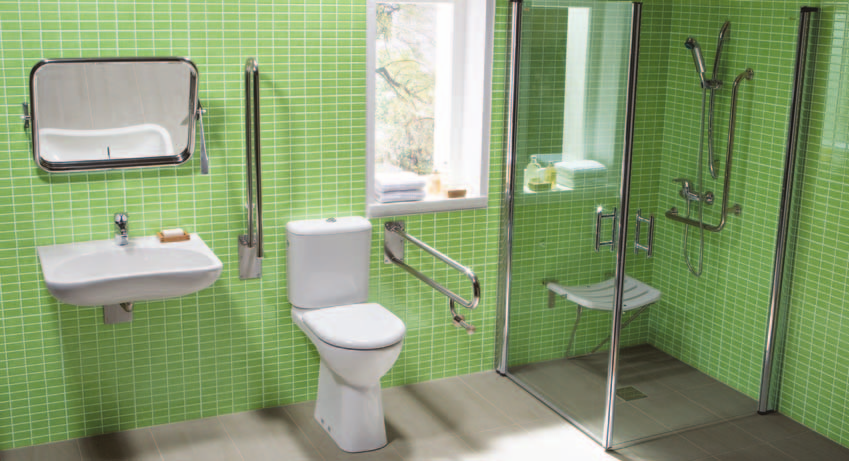 Kúpeľňa bez bariér OLYMP 400 kg Všetky závesné klozety majú garantovanú nosnosť 400 kg.