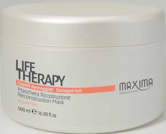 MAXIMA LIFE THERAPY - RECONSTRUCTION SYSTEM MAXIMA LIFE THERAPY - RECONSTRUCTION SYSTEM MAXIMA LIFE THERAPY RECONSTRUCTION SHAMPOO ŠAMPON LIFE OBNOVUJÍCÍ PRO POŠKOZENÉ VLASY RECONSTRUCTION MASK MASKA