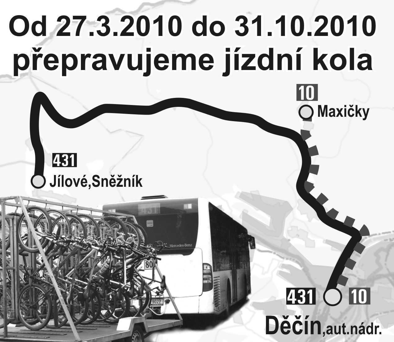 431 Děčín - Sněžník D 13 Příloha č.1 linka č. 512431 Děčín-Sněžník Platí od 13.12.2009 do 11.12.2010 Přepravu zajišťuje: Dopravní podnik města Děčína, a.s., Dělnická 106, 405 29 Děčín VI., tel.