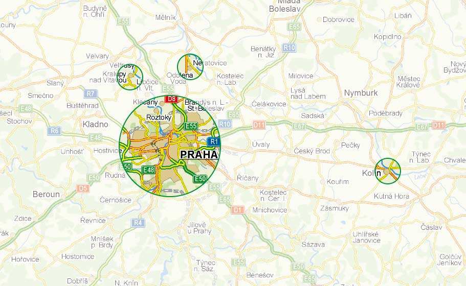 Sídlo firmy Sídlo společnosti K-PROTOS, a.s je ve městě Kralupy nad Vltavou 20 km severně od Prahy.