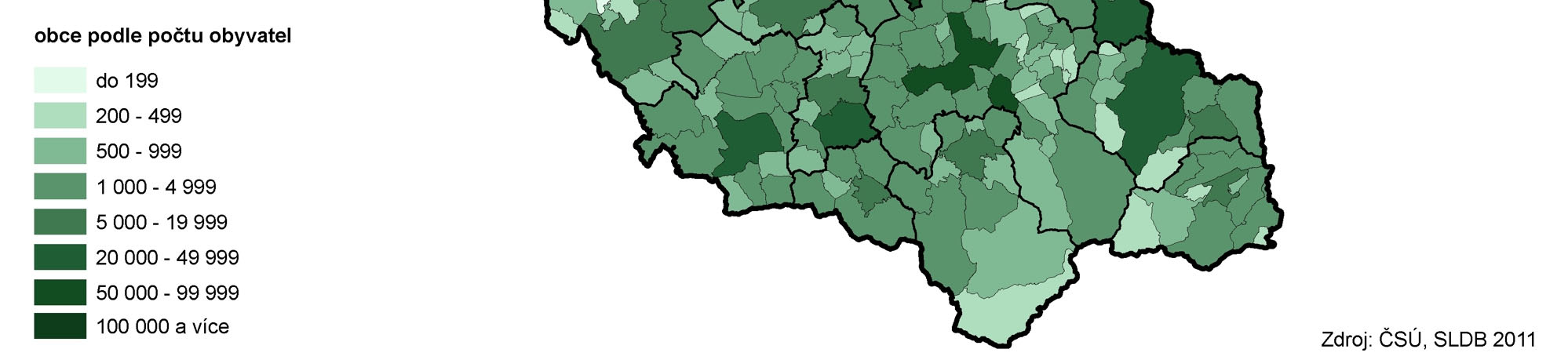 Stabilizace počtu obcí v kraji v posledním desetiletí Počet obcí na území kraje prošel v období zahrnujícím konání 5 populačních cenzů významnými změnami.