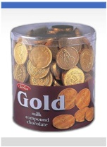 5699 Only čokoládové mince, 21,5 g 2x36 ks 5712 Čokoládové mince 2,8 g 6x250 ks 5064 Eurobankovky, mliečna čok.