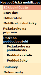 Přehledy jsou řešeny formou tabulky, ve které je možno stránkovat pomocí lišty nad tabulkou.