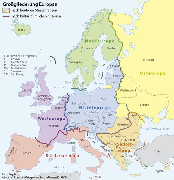 127 10 PŘÍLOHY 10.1 Mapa Střední Evropy online cit.