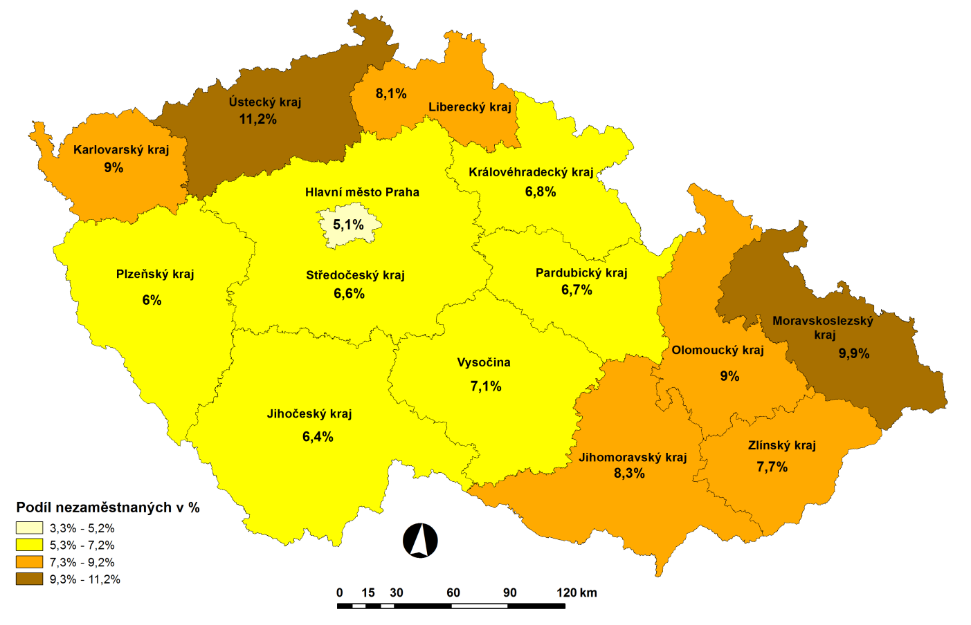 Vývoj počtu volných míst Ukazatel 11/2012 10/2013 11/2013 Volná pracovní místa 947 1 428 1 494 Volná pracovní místa pro OZP 112 140 191 Počet uchazečů na 1 volné pracovní místo 39,0 27,6 26,9 Nová