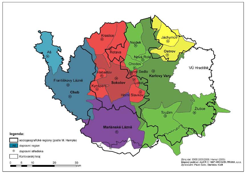 Role dopravních vazeb při vymezování nodálních regionů Unikátní povaha dopravních vazeb (dojížďkové vazby, obchodní vazby, dojížďka za službami, rekreační vazby apod.