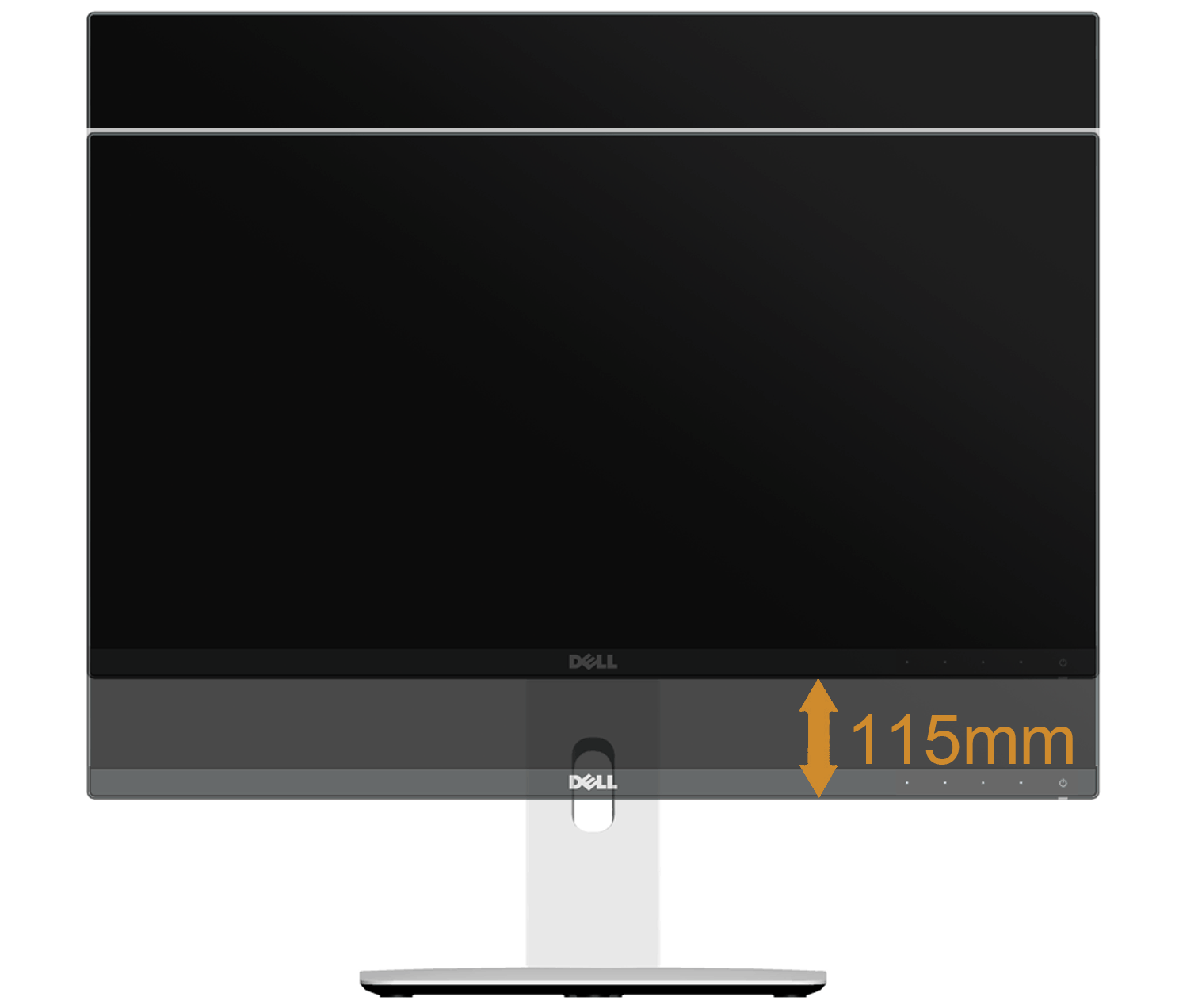 Naklonění Podstavec upevněný k monitoru umožňuje naklonit monitor pro dosažení nejpohodlnějšího úhlu pohledu.