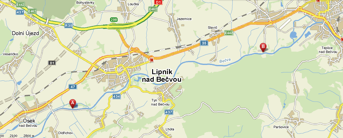 Lokalizace Velká část cyklostezky je vedena po nově vybudovaných úsecích s vyloučením motorové dopravy.