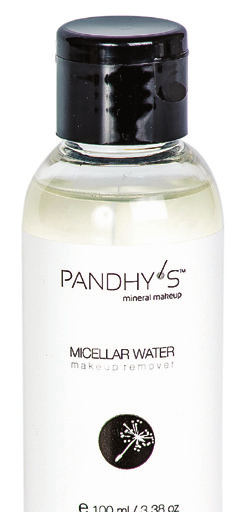 TOALETNÍ, TONIZAČNÍ, VÝŽIVNÁ PANDHY S MICELÁRNÍ VODA PANDHY S MICELLAR WATER Balení: 100 ml (980854) Perfektní řešení pro rychlé, šetrné a efektivní odstranění očního a pleťového makeupu s obsahem