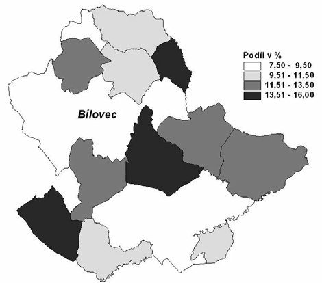 Bytový fond podle výsledků sčítání lidu, domů a bytů v rodinných v bytových Správní obvod 1991 9 006 5 204 3 727 334,2 91,9 718 7,4 26,6 2001 9 465 5 607 3 740 353,5 90,5 1 033 9,8 26,8 rozdíl 459