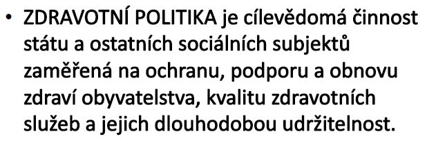 SOCIÁLNÍ POLITIKA