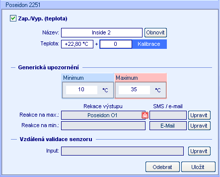 Režimy programu CapTemp ZASTAVENO Program neběží, data se nenačítají. Program je možné nastavovat nebo ukončit. SPUŠTENO Program je zastaven, data ze senzorů se nenačítají, senzory se inicializují.