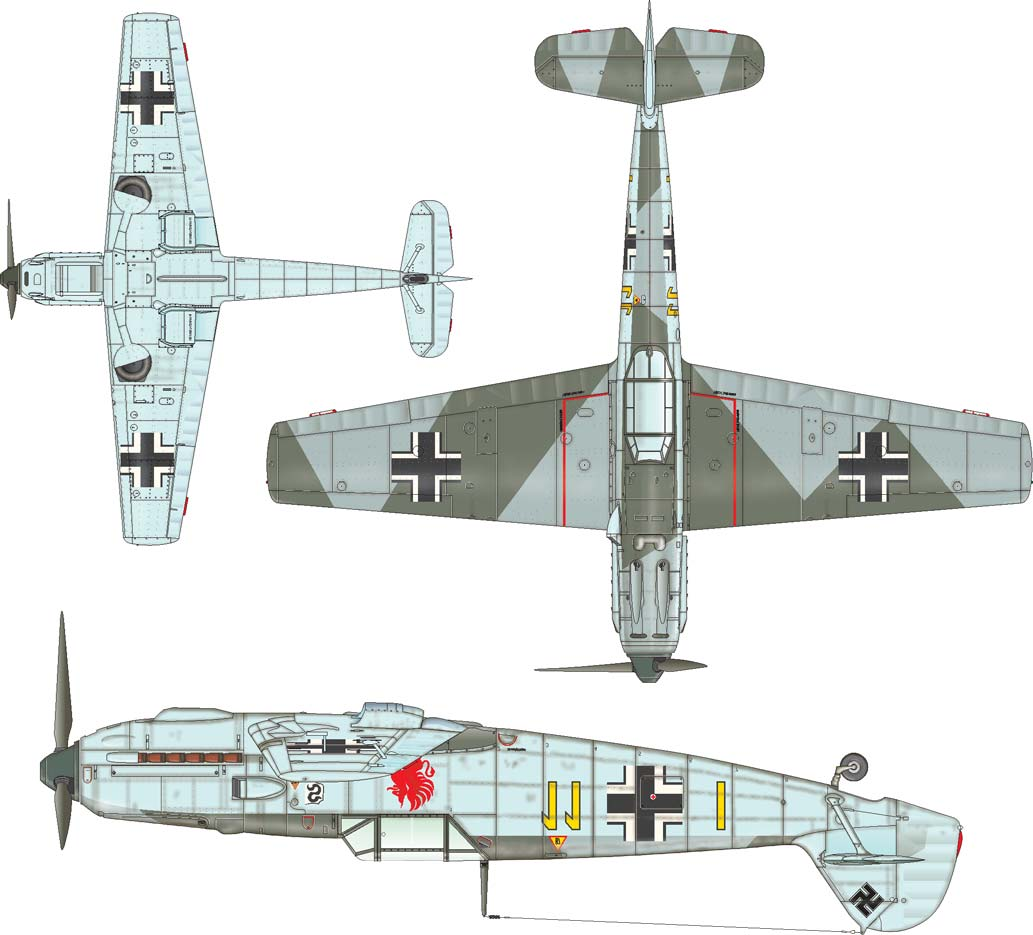 A Yellow 11, Fw. Artur Beese, 9./JG 26, Caffiers, France, August 1940 This aircraft flown by Fw. Beese, was forced to put down near Calais on August 24, 1940 after combat with RAF fighters.