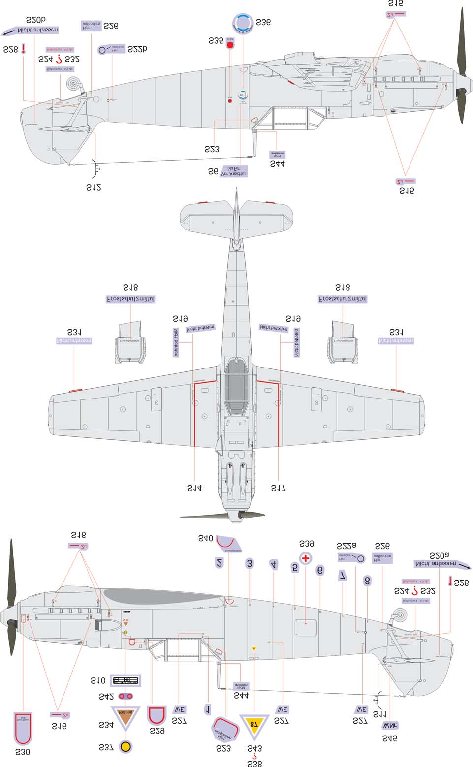Bf 109E-1 STENCIL DATA 16 eduard EDUARD M.A. 2009 www.