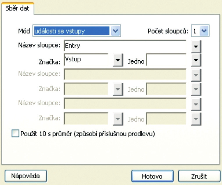 praoní list studenta Sledoání hydrolýzy u odnýh roztoků různýh solí obr. 5 obr. 6 nastaení režimu měření ukončeno a můžeme přistoupit k lastní realizai měření.