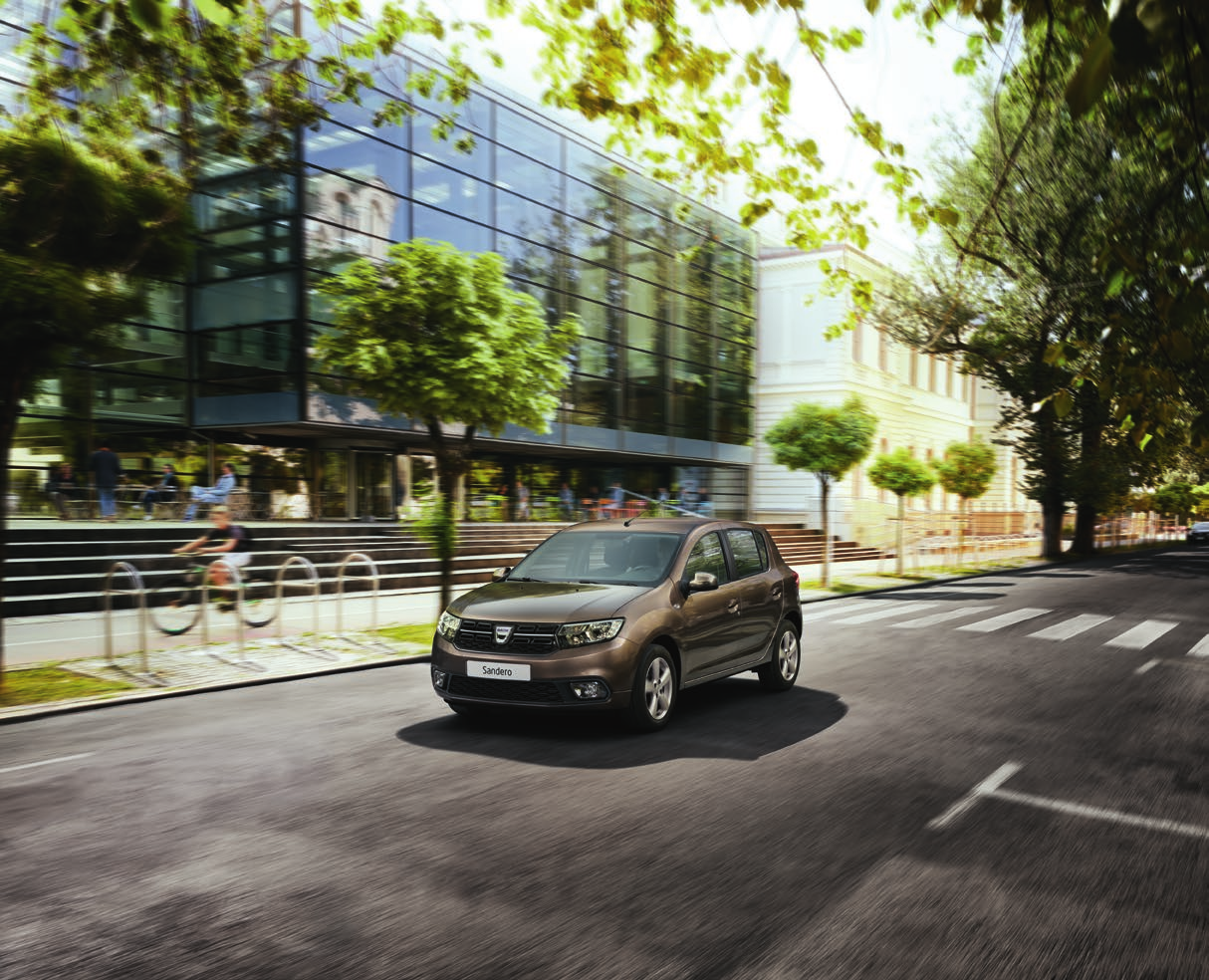 Městský vůz, který má styl Nová Dacia Sandero přitahuje pozornost novým stylovým designem.