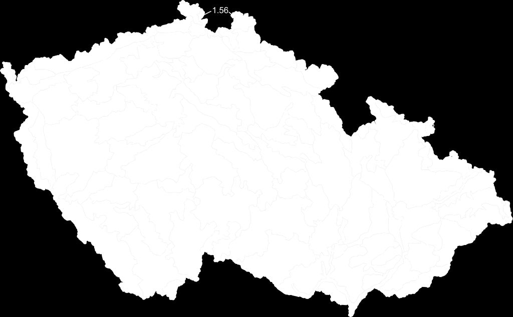 Bioregiony v České republice - ukázka Zpravidla kopírují