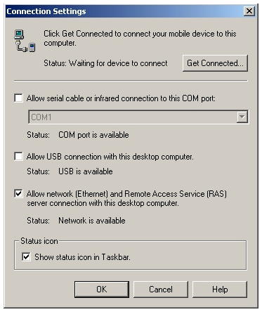 4. V dialogovém okně, které se objeví stiskněte tlačítko NEXT (dále). Program Active Sync vyhledá PC porty pro zařízení pracující pod Windows CE a provede jeho připojení k počítači.