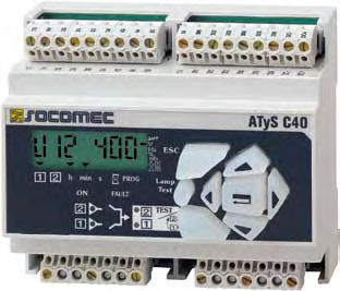 Přepínače C0 C40 Funkce C0 / C40 dovoluje jakýkoliv typ ovládání přepínání:, stykač, jistič nebo jiný motoricky ovládány vypínač Normy IEC 61010-1 IEC 61000-4-2 IEC 61000-4- IEC 61000-4-4 IEC
