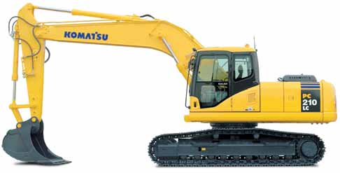 HYDRAULICKÉ RÝPADLO Vznětový, přeplňovaný motor Komatsu SAA6D102E-2 o výkonu 107 kw s přímým vstřikem a předchlazením splňující emisní omezení Stage II Vzduchový filtr se dvěma vložkami, předčističem