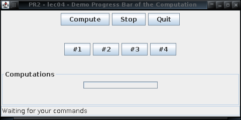 MyBarPanel createprogress private JPanel createprogress(jpanel panel, JProgressBar progress) { TitledBorder border = BorderFactory. createtitledborder("computations"); panel.setborder(border); panel.