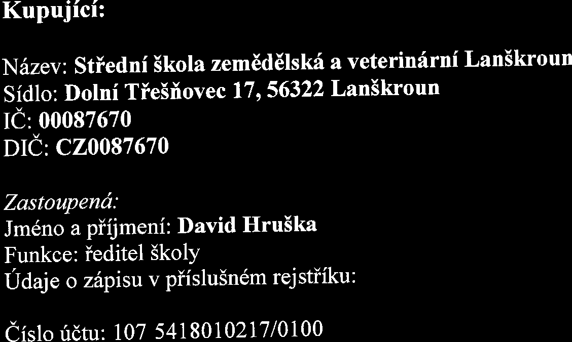 evropslci "-" I MrNrsrERSrvoSxolsrvl, EVHOPSKA UNIE VLAOE'ZE N TEIOVYCHOVV INVESTICE DO ROZ/OJE \ZDEIAVANI Kupni smlouva uzavien; na zdl<lad6 dohody smluvnich stran podle ustanoveni S 2079 a