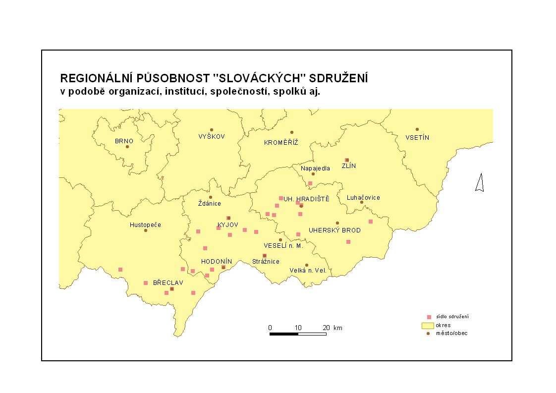 Obr. 8: Region Slovácko sdružení právnických osob se zaměřením na rozvoj cestovního ruchu Obr.