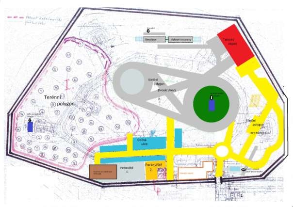 MULTIFUNKČNÍ VÝCVIKOVÉ CENTRUM JIHLAVA Obecná technická specifikace Jde o multifunkční výcvikové centrum simulující prostředí při zřícení budovy a následném závalu osob při větrných smrštích,